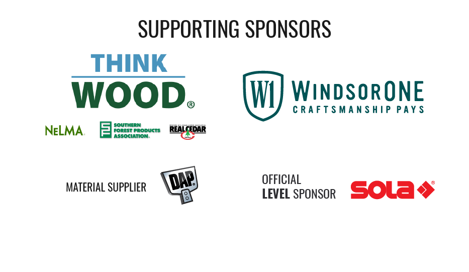 Trim Carpentry clinic sponsor logos