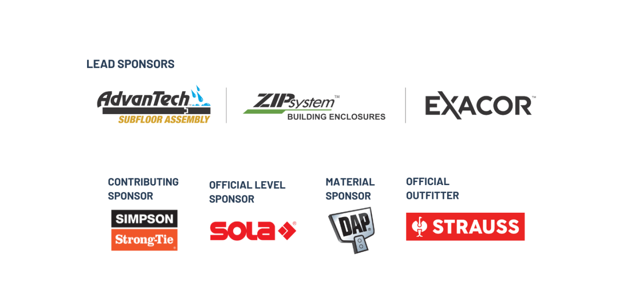 Building Clinic Sponsors